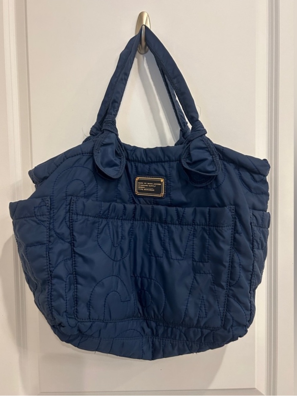 Marc by Marc Jacobs Navy Quilted Tote Bag